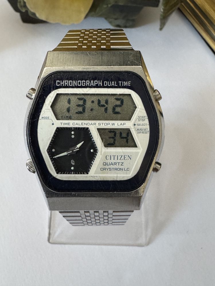 Rar! Citizen Crystron LC Japan. Vintage, anii 1970. Colectie