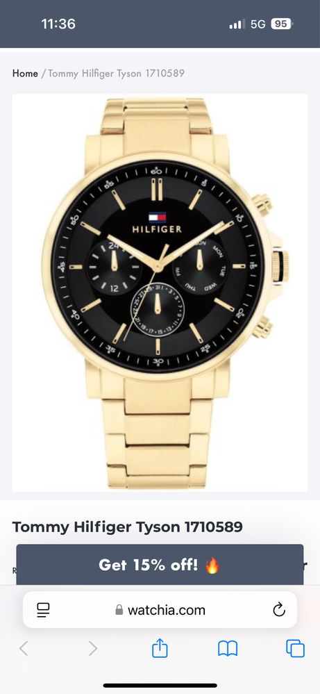 Часовник Tommy Hilfiger 1710589 Оригинален нов!