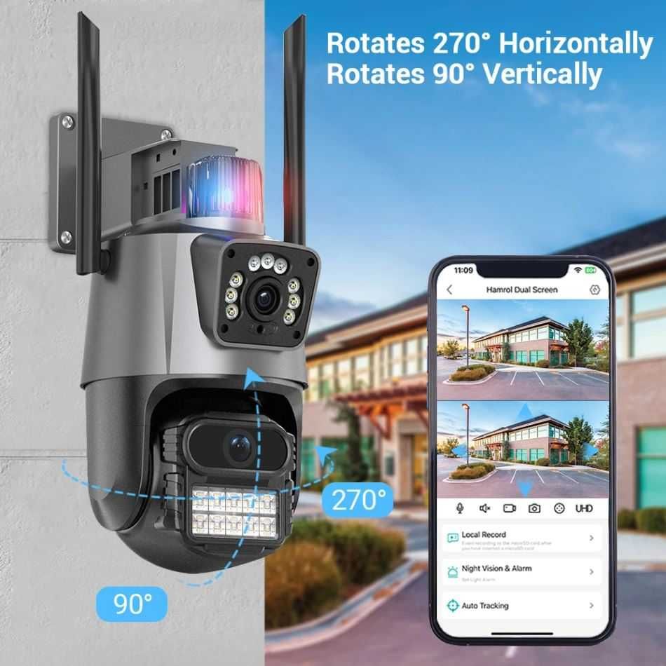 WIFI Двойна камера за наблюдение Robot 360 Icsee, Human Detection