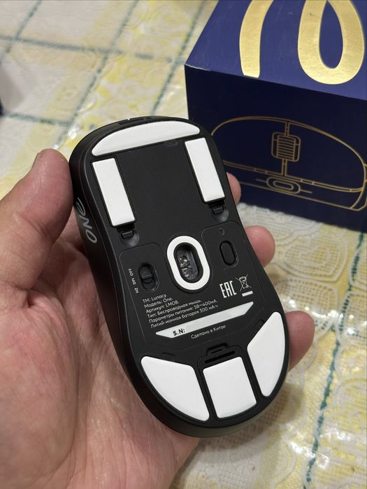 O’yin uchun sichqoncha (Игровая мышка/мышь) Lunacy One Black (LMOB)