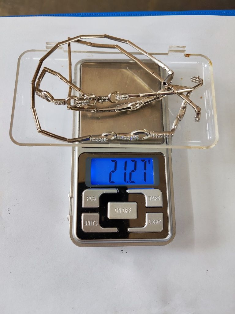 Сребърен комплект гривна и колие 925