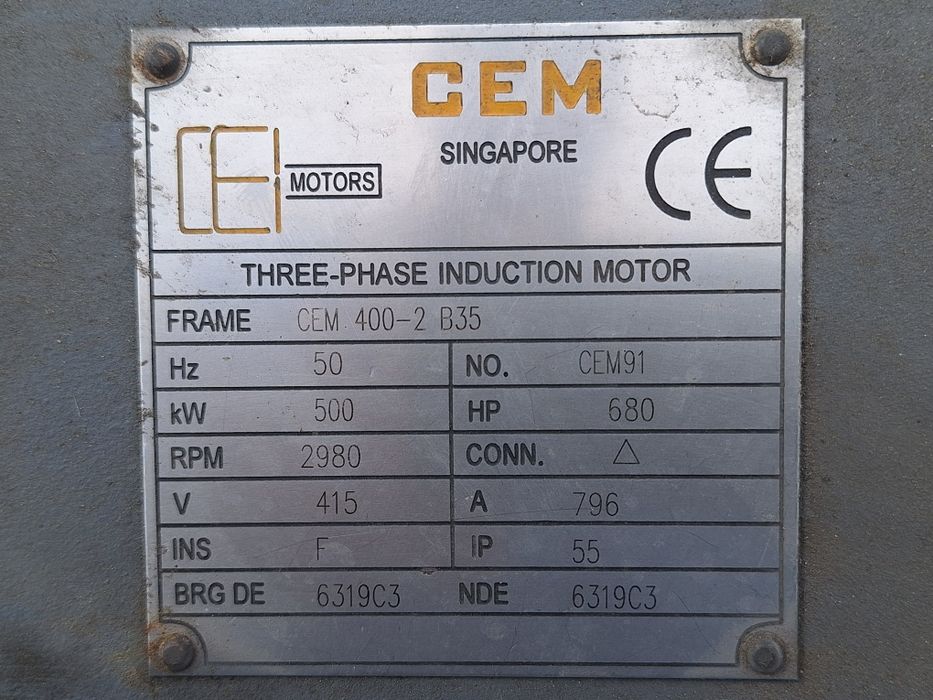 Ел.двигател 500 киловата