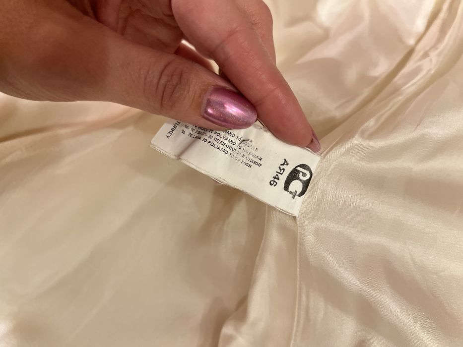 Palton crem Polo Garage elegant, clasic