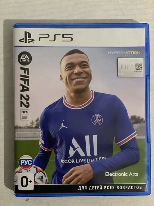 Продаю FIFA 22 для PS5 (диск, русский коробок, лицензия)