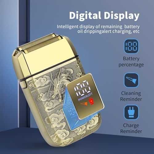 Нова HIENA PRO професионална машинка за бръсната глава и брада мъже