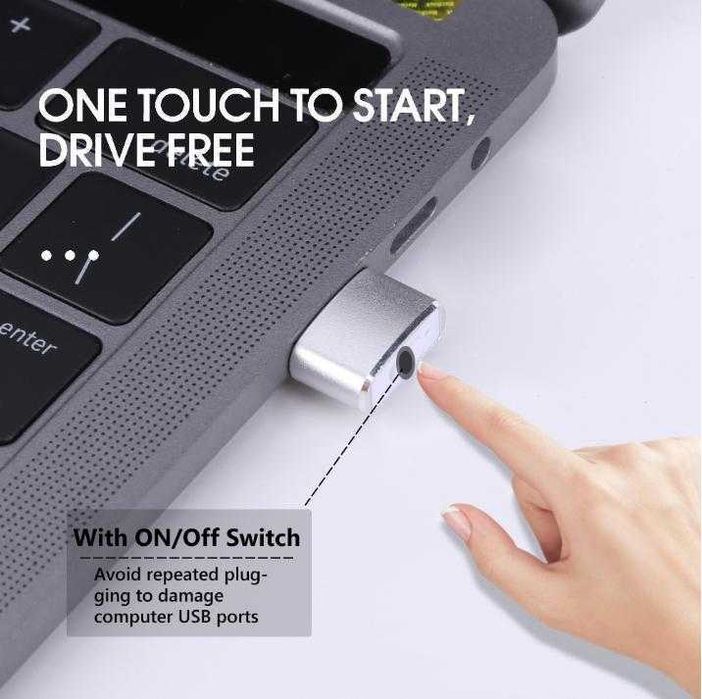 Гейминг Симулатор Фалшива Мишка 3 Режима Air Drive Mouse Jiggler Moji