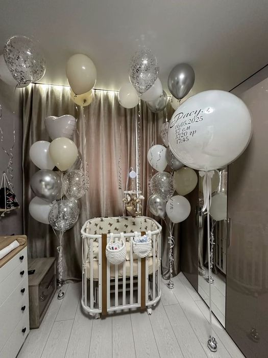 Шары с надписью на выписку