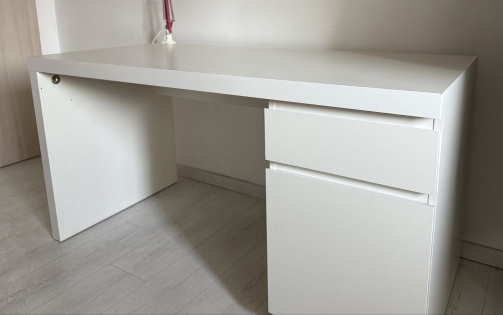 MALM бюро 140/65 см, бяло - ИКЕА