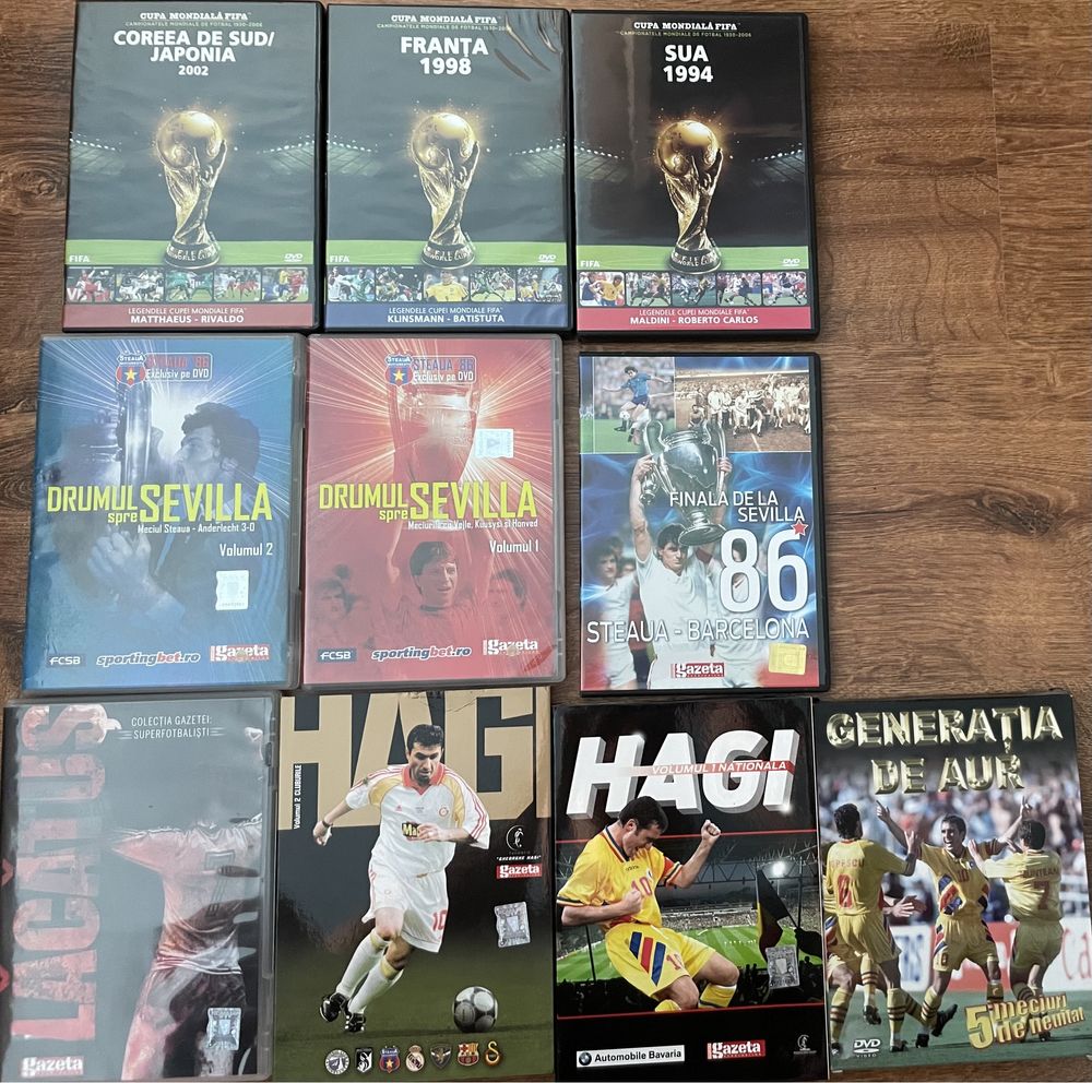 Cd/DVD Fotbal, Hagi, Lacatus, Steaua, Echipa Nationala