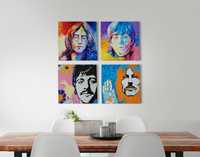 Оригинална маслена картина Бийтълс Beatles. Композиция от 4x 50Х50см