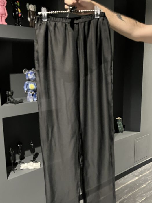 Шифонавые штаны черные