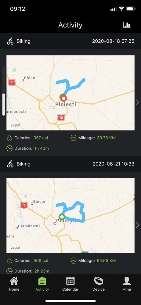 Bratara fitness cu GPS