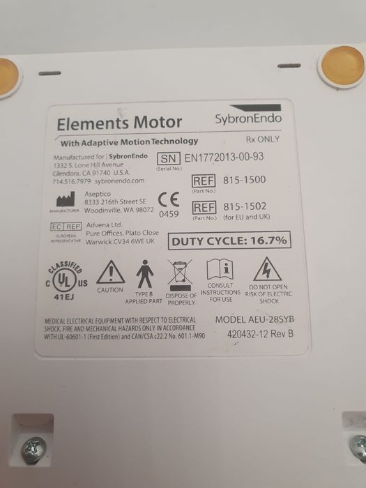 Sybron Endo obturation