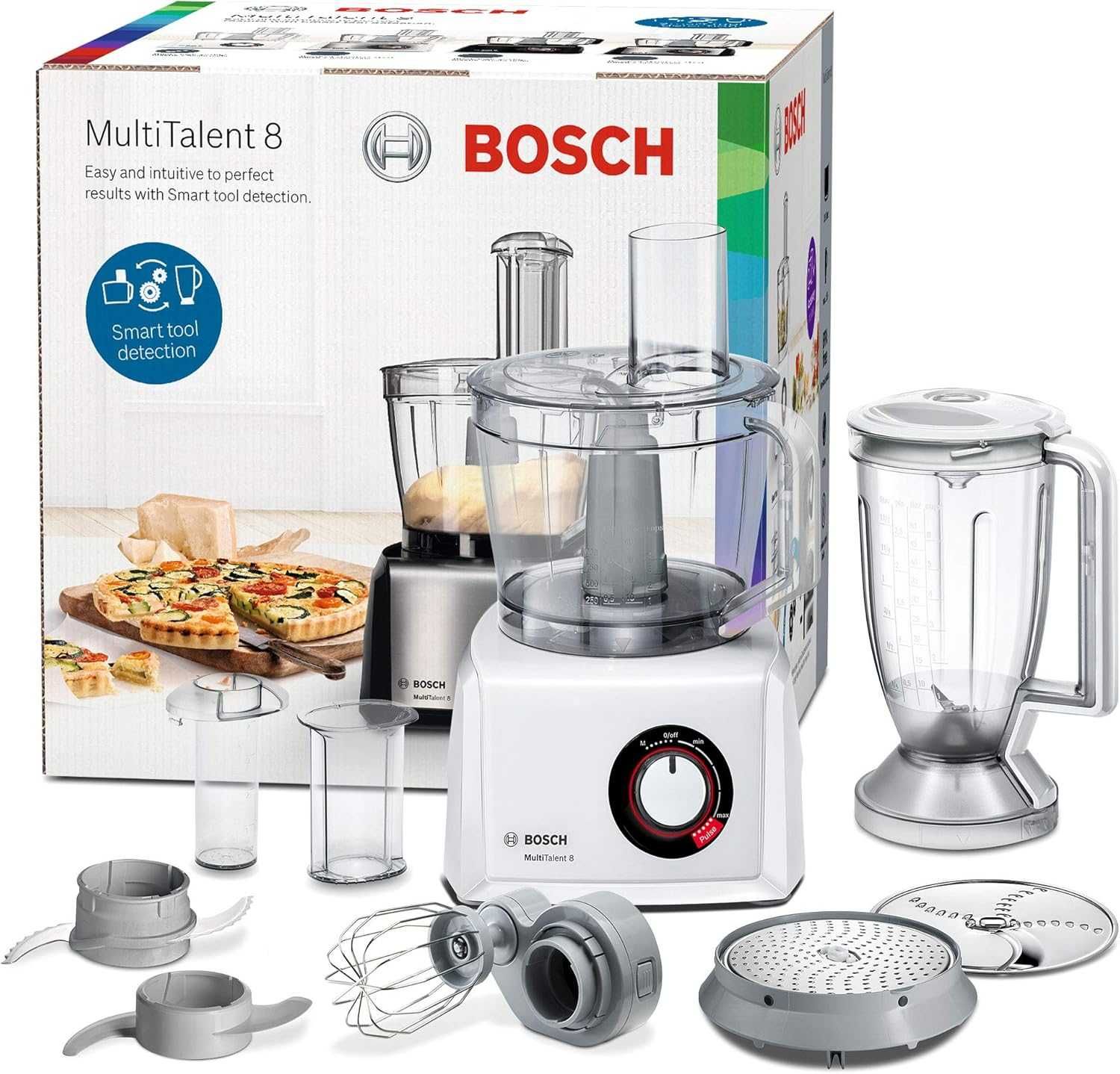 ПРОМО Нов Мощен Кухненски Робот BOSCH MULTITALENT 8 MC812W5 с Гаранция