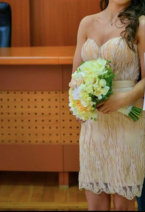 Rochie eveniment lucrata manual