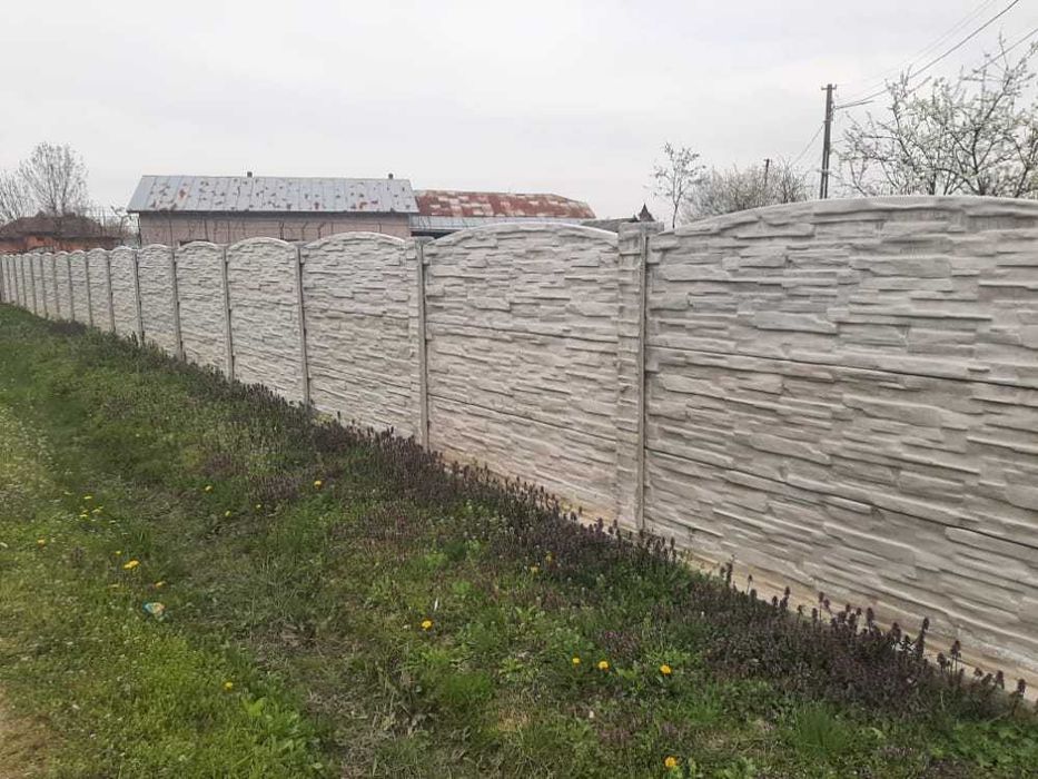 Planuri de gard din beton diverse modele.