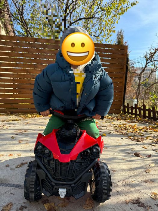 Atv electric cu muzica si lumini scaun confortabil varsta 3/5 ani