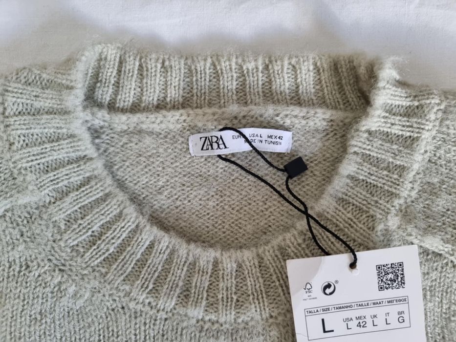 Pulover nou Zara 100% lână L