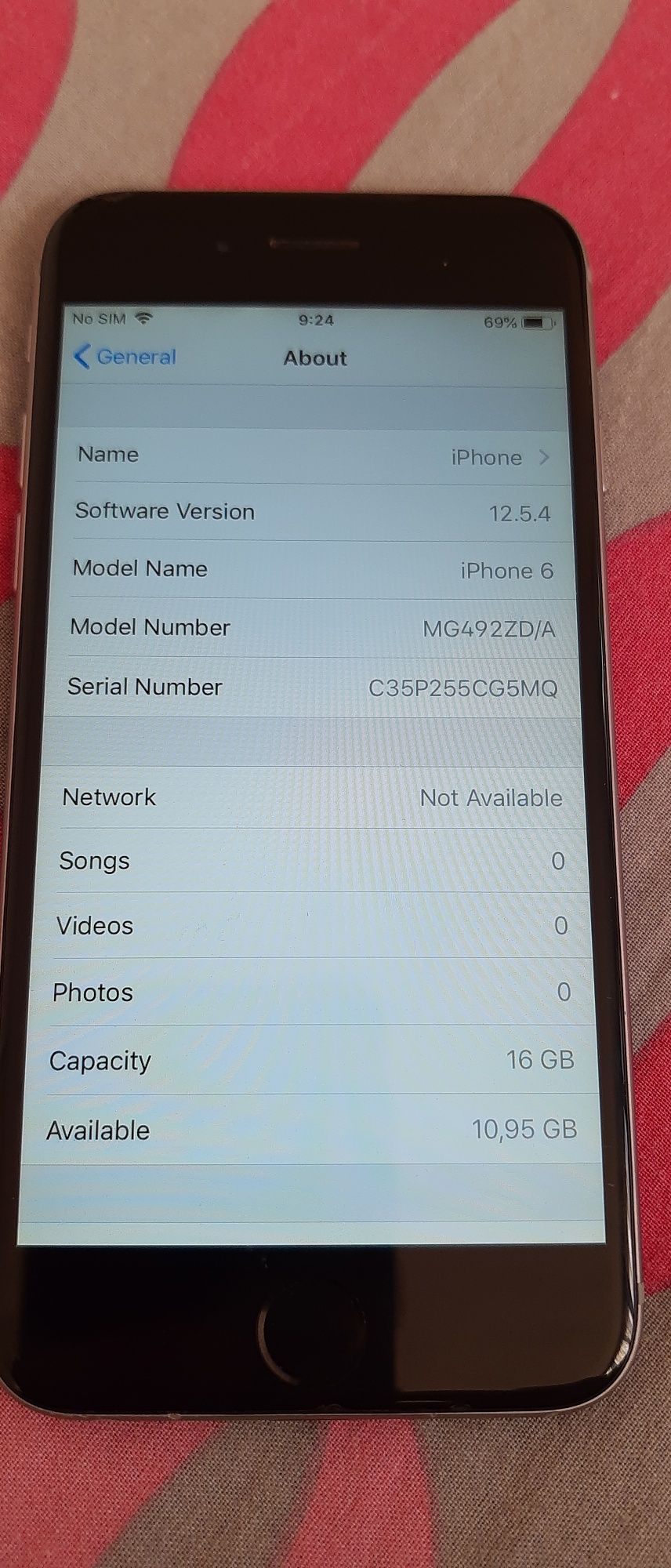 Iphone 6 16GB Silver