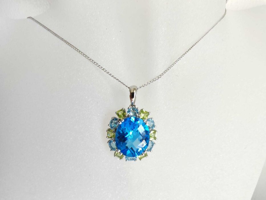 Colier 14k cu topaz 5,87gr effy