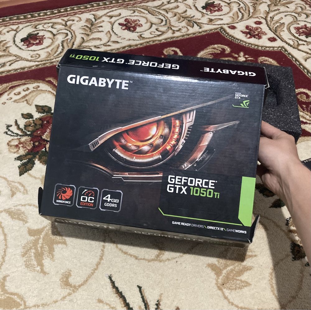 Продаю GTX 1050ti 4gb Gigabyte, НЕ РАБОЧИЙ!!!