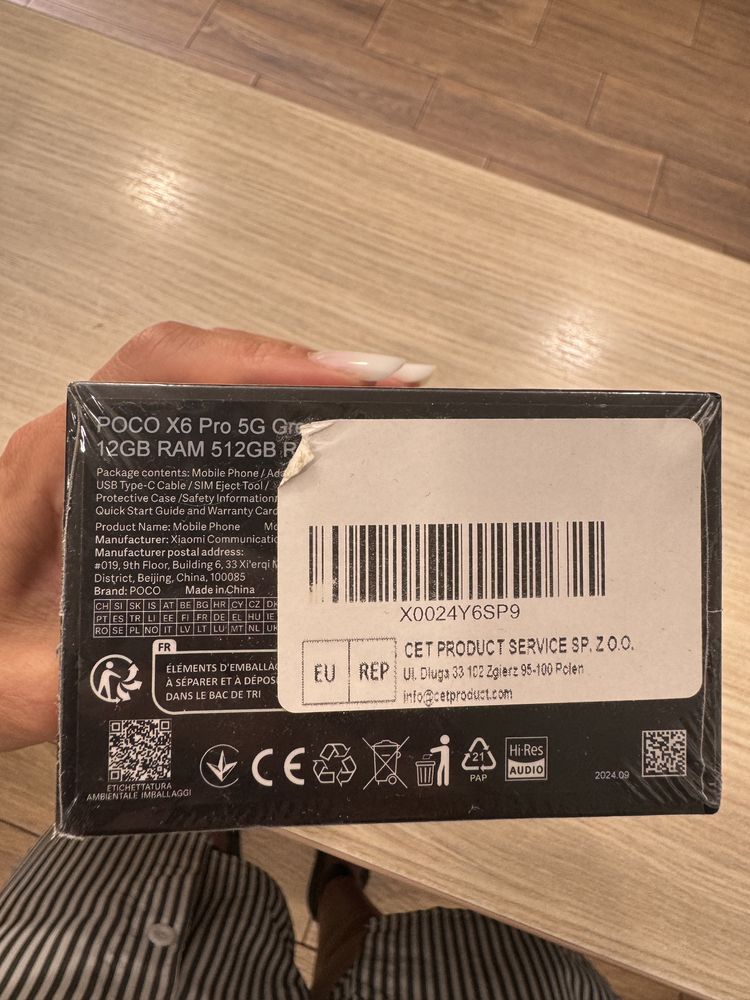 Poco X6 Pro, 512GB, 12GB RAM, 5G, Gray, NOU/Sigilat!!!
