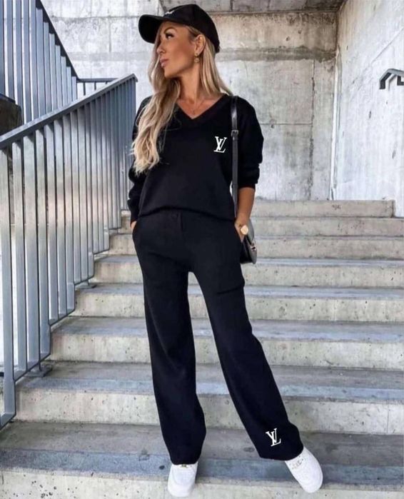 Compleu dama lv alb negru