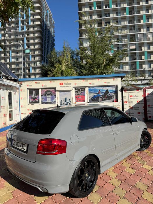 AUDI S3/ 650 CP pe DYNO/ cutie custom/ turbina/ pistoane/ biele