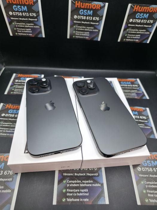 iPhone 16 Pro / Black / 128GB / 100% / Garantie / Posibilitate Rate
