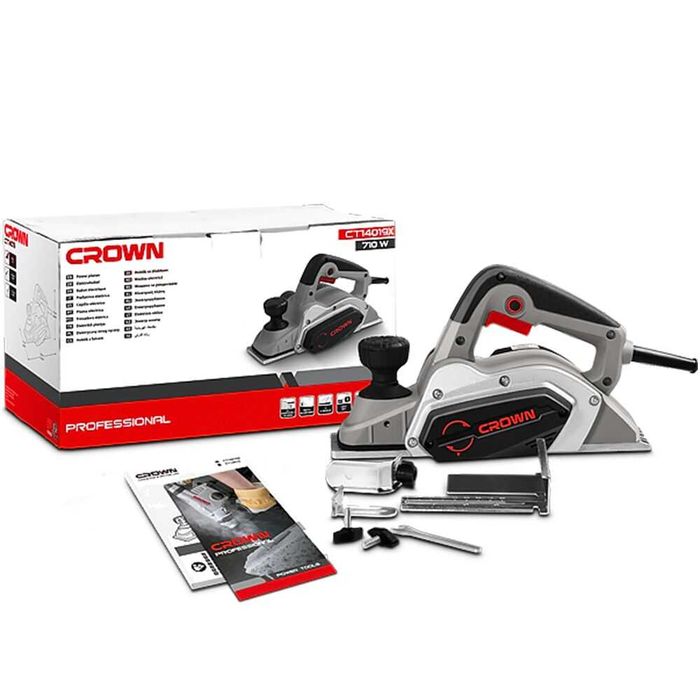 Рубанок электрический CROWN CT14019X — 710 Вт, ширина 82 мм