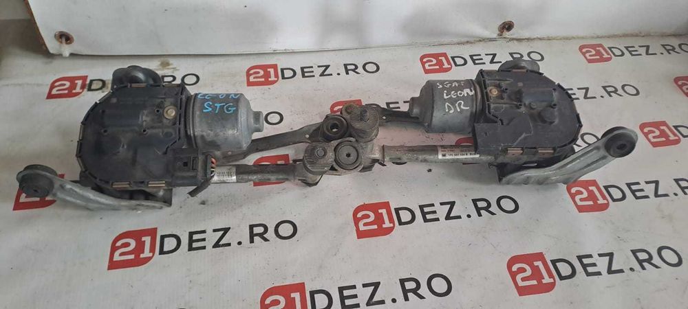 Ansamblu stergatoare complet cu motoras Seat Leon 1p / stanga dreapta