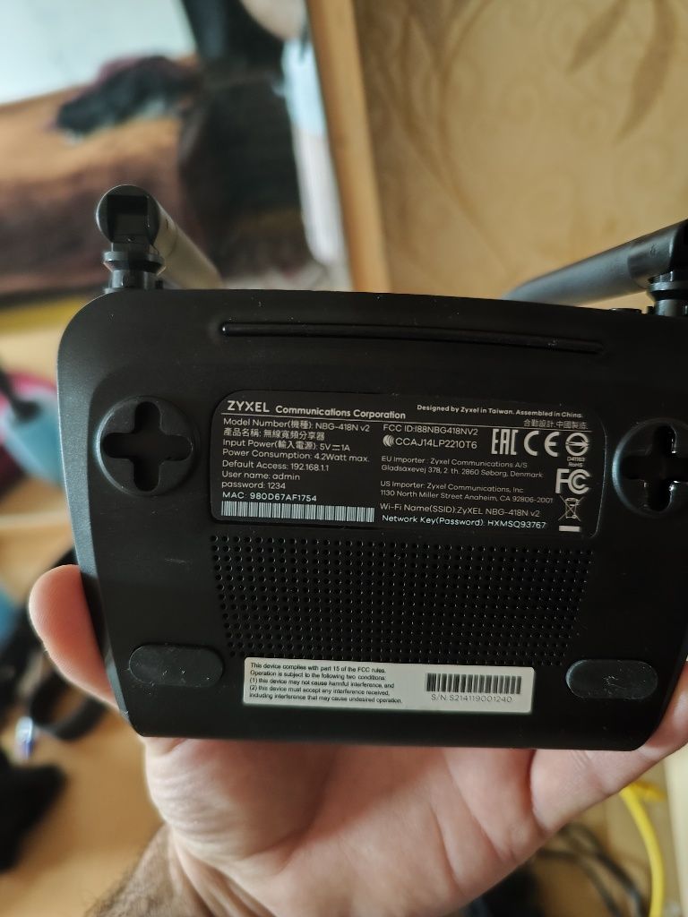 Wi fi router zyxel ideal xolatda