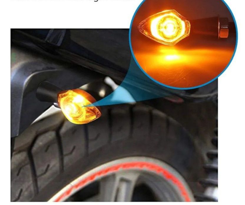 Justech Pachet de 4 bucăți ,12 V LED Micro Indicator Mini Indicator Lu