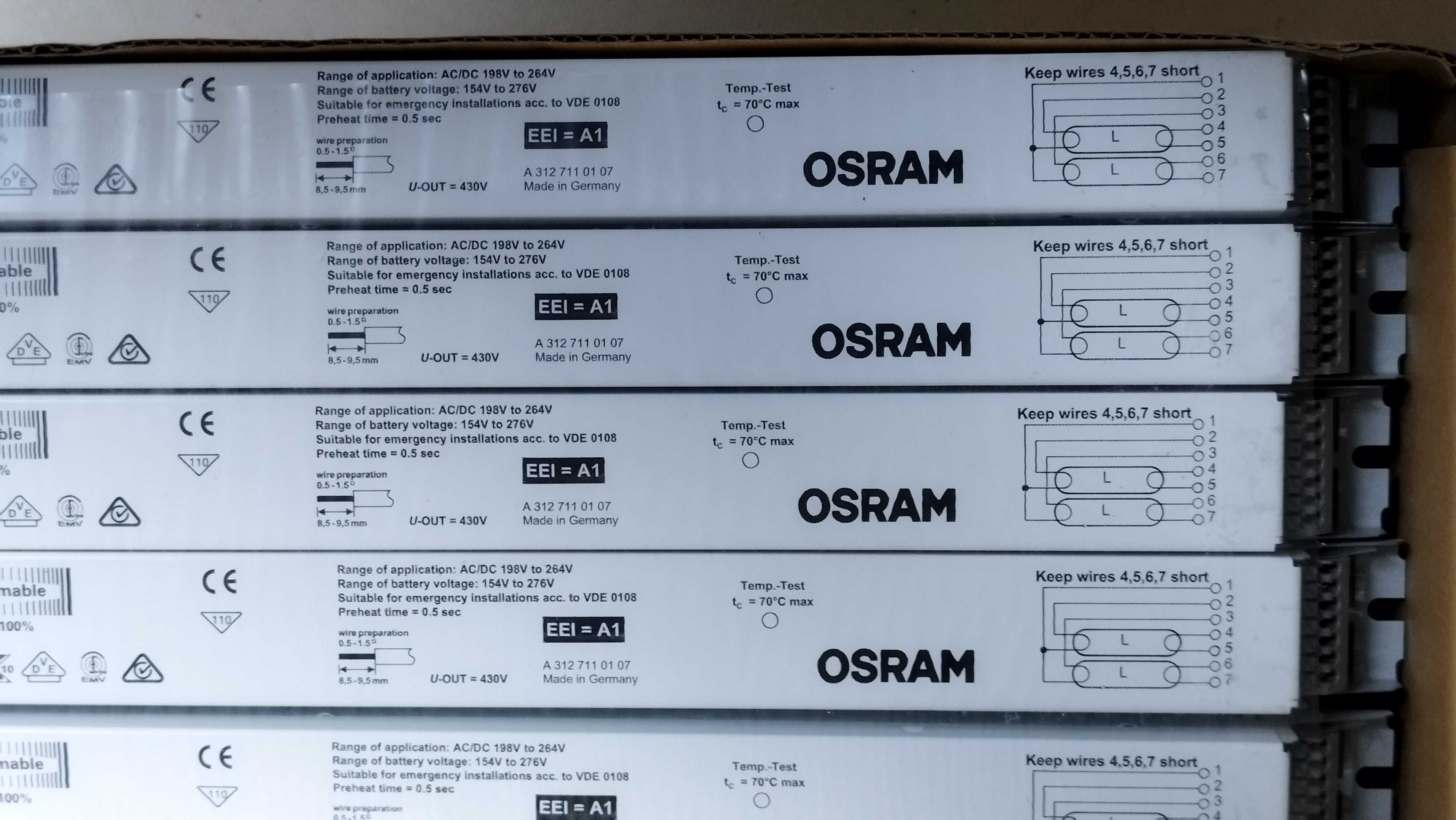 Електронно запалване / баласт Osram Quicktronic QT-FH 2x21/230-240 DIM
