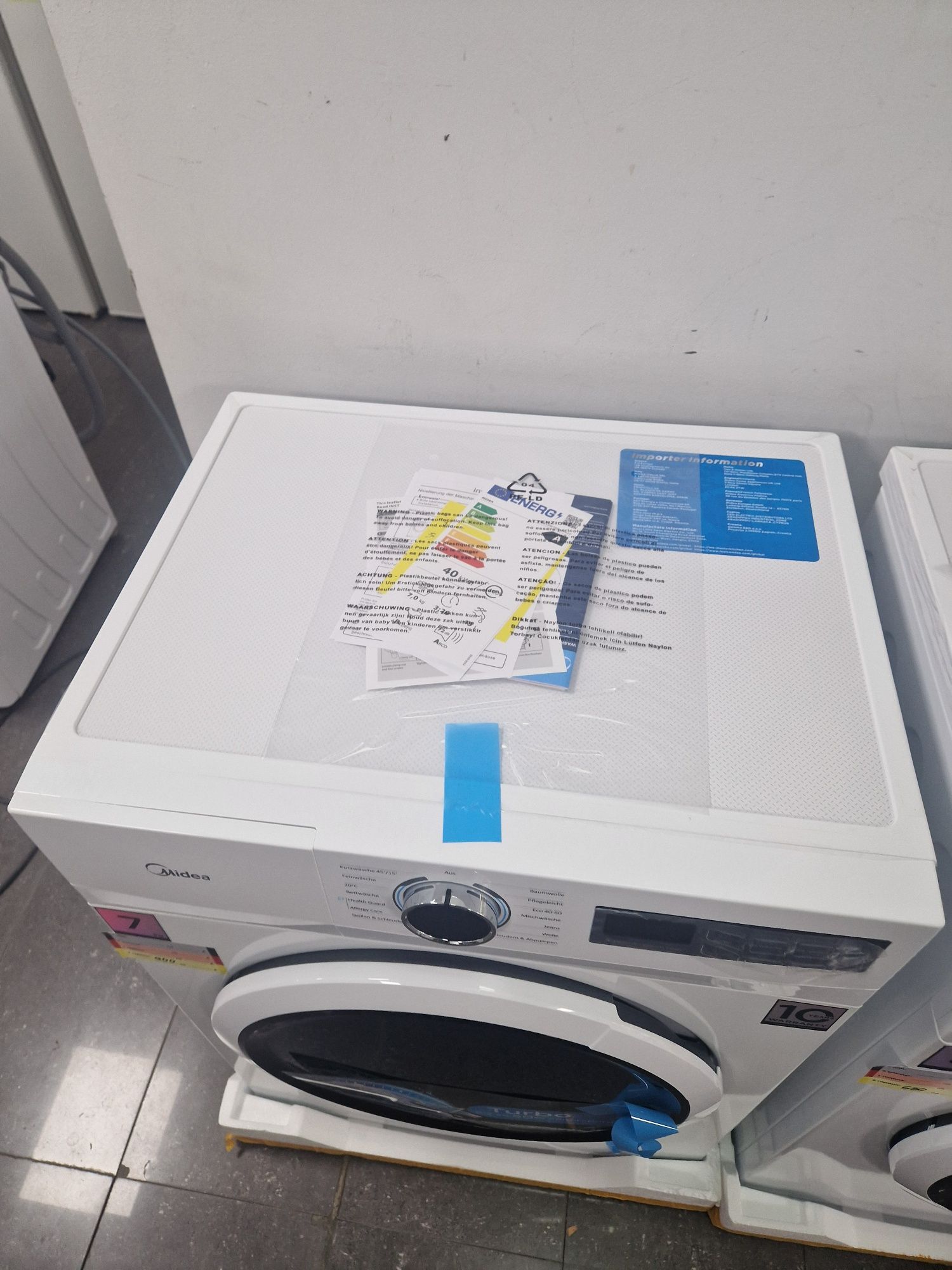 Пералня Midea 7 кг А+++ Инверторна Чисто нова