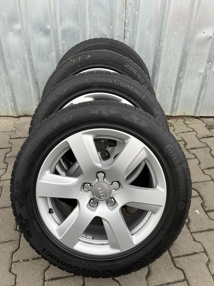 Jante aliaj 5x112mm, anvelope 225/55 R17, Audi A4, A5, A6, A7