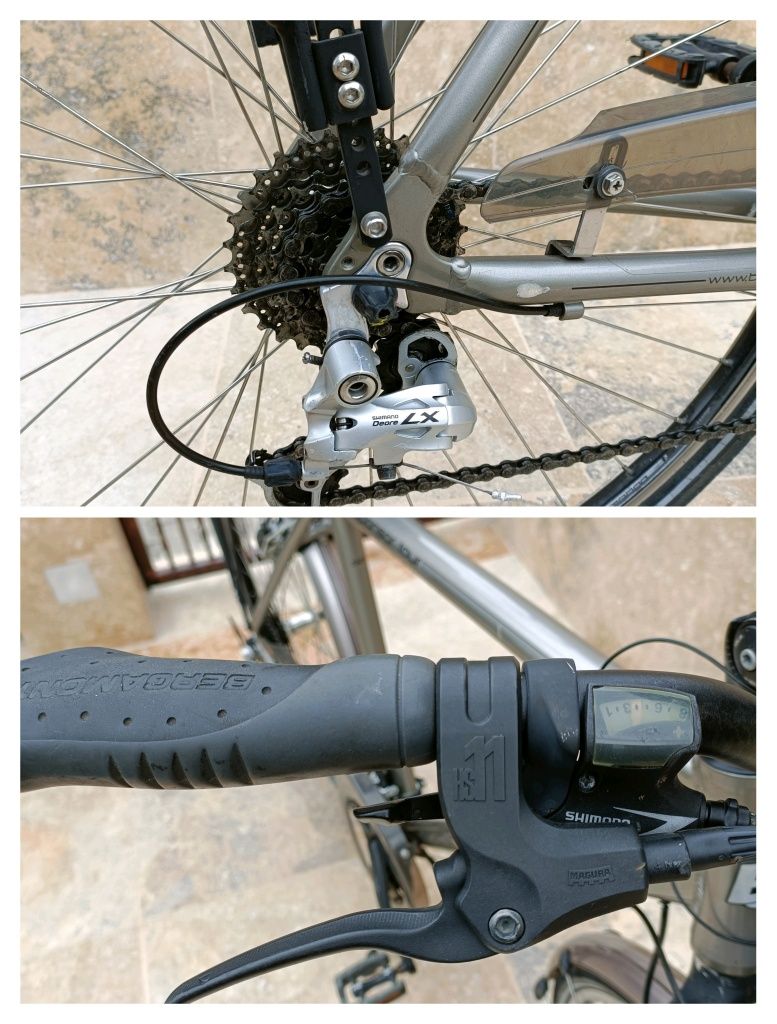 Bicicleta roti 28,Bergamont sponsor tour frane lichid magura ,dinam,56