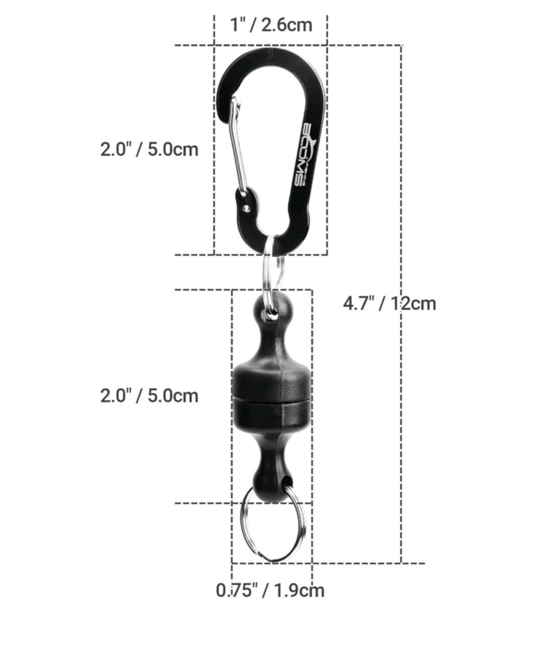 Clip magnetic pescuit