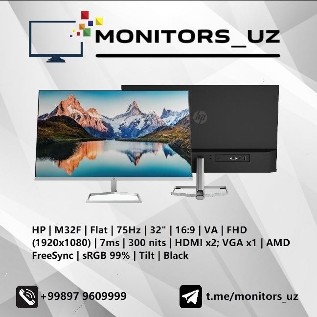 [NEW] монитор HP M32F FullHD