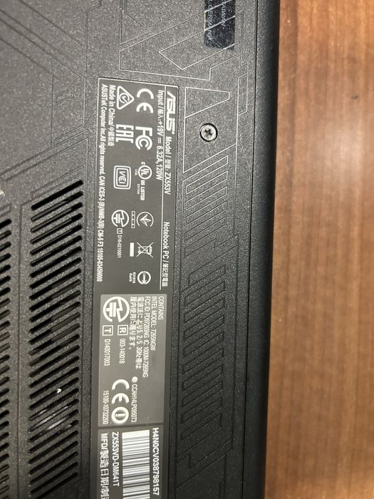 Laptop Gaming Asus ROG ZX553V DEFECT