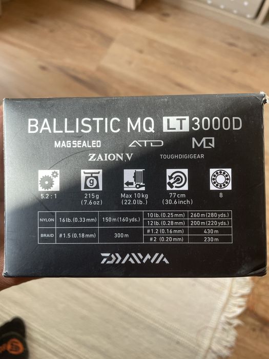 Макара Daiwa Ballistic MQ LT 3000D