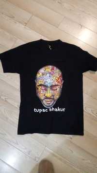 унисекс тениска 2pac shakur tupac черна тениска къс ръкав