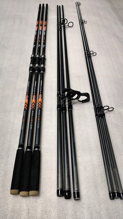 SET 2 Lansete EASTSHARK 3 SEGMENTE 3.90M 3.75LBS + 2 Mulinete 60 FR