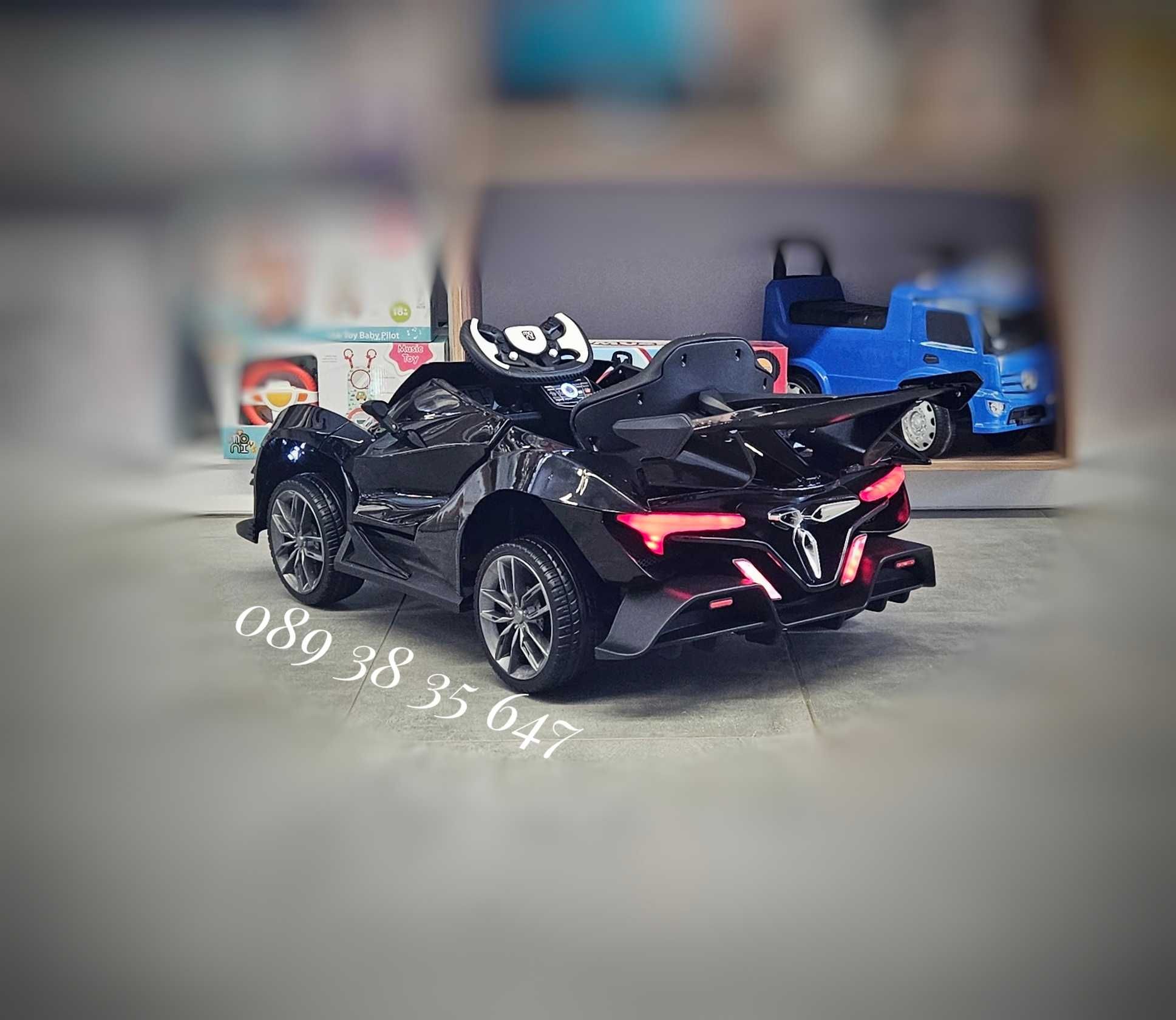 ПРОМОЦИЯ!НОВО!Акумулаторна кола Flash BLACK с 4Х4,12V,меки гуми,USB