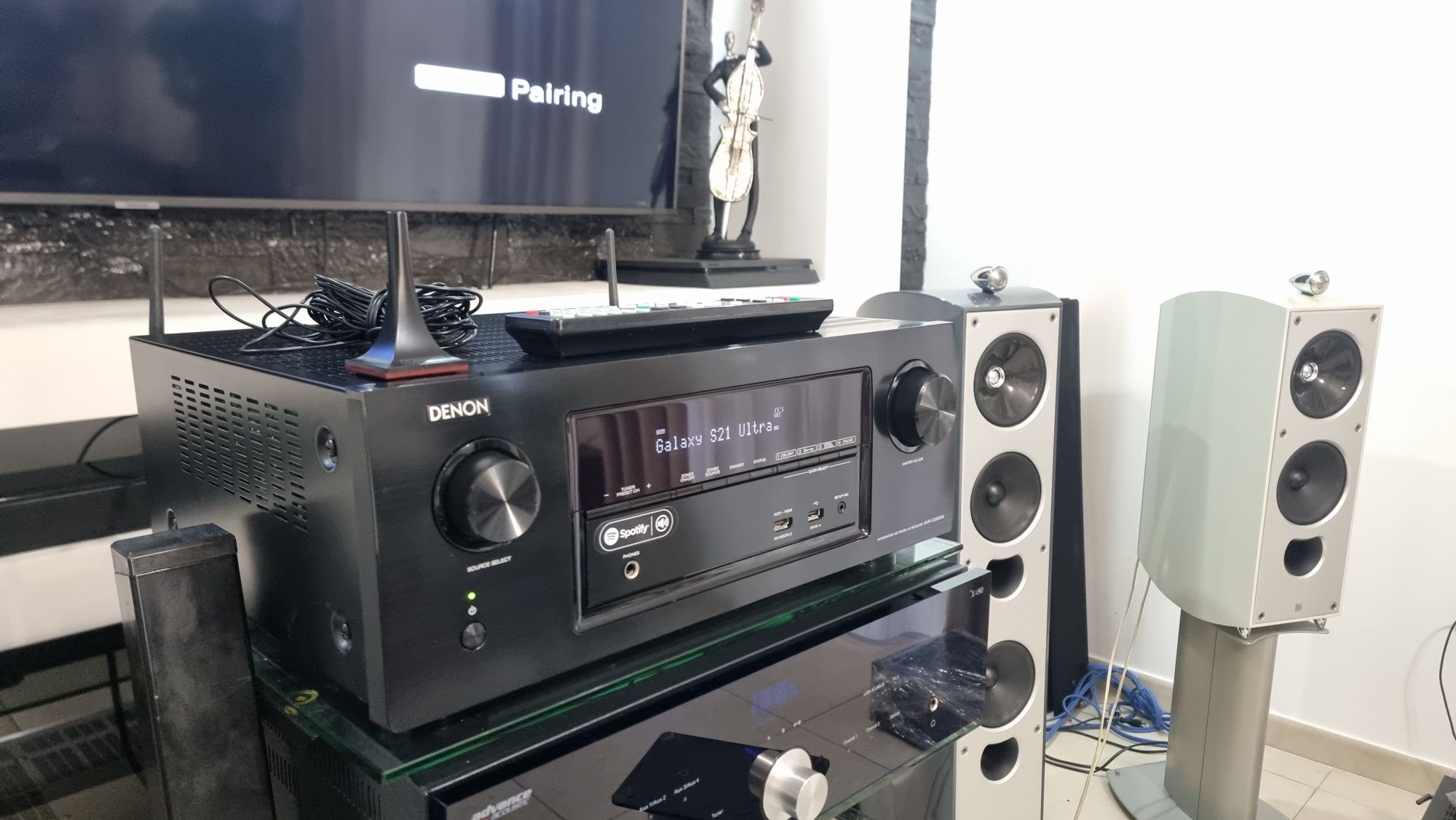 Receiver 7.2 Denon AVR-X3300w Dolby Atmos Vision Bluetooth Wifi ARC