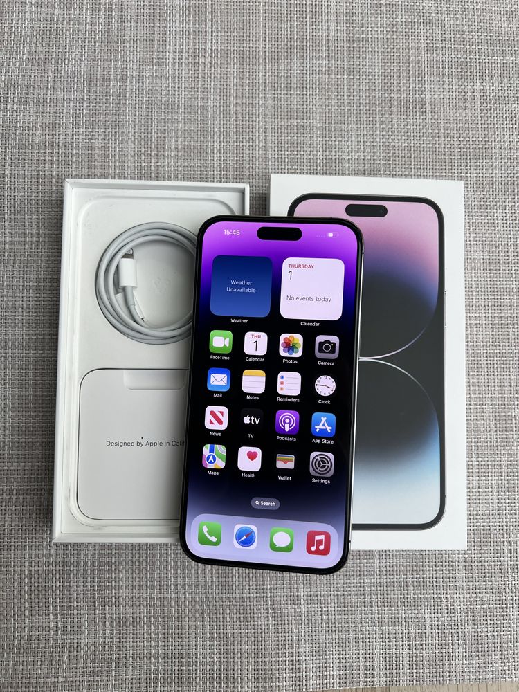 100%•256‼️•Iphone 14 pro max Лизинг от 68лв Purple*айфон 14 про макс