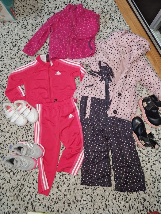 Haine măsura 92 , incaltaminte măsura 23 si 24adidas, Hanorac decatlon