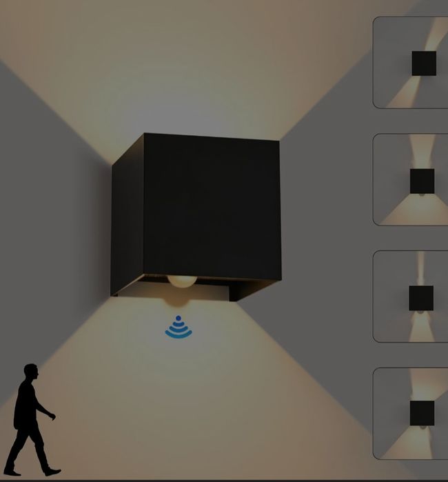 Aplica de perete cu senzor de miscare 12W