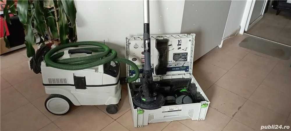 Slefuitor pereti-girafa cu aspirator