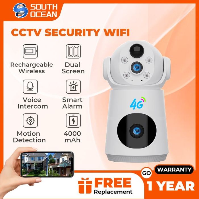 Kamera 4g sim kartali kamera ptz 2 kamera v380 pro